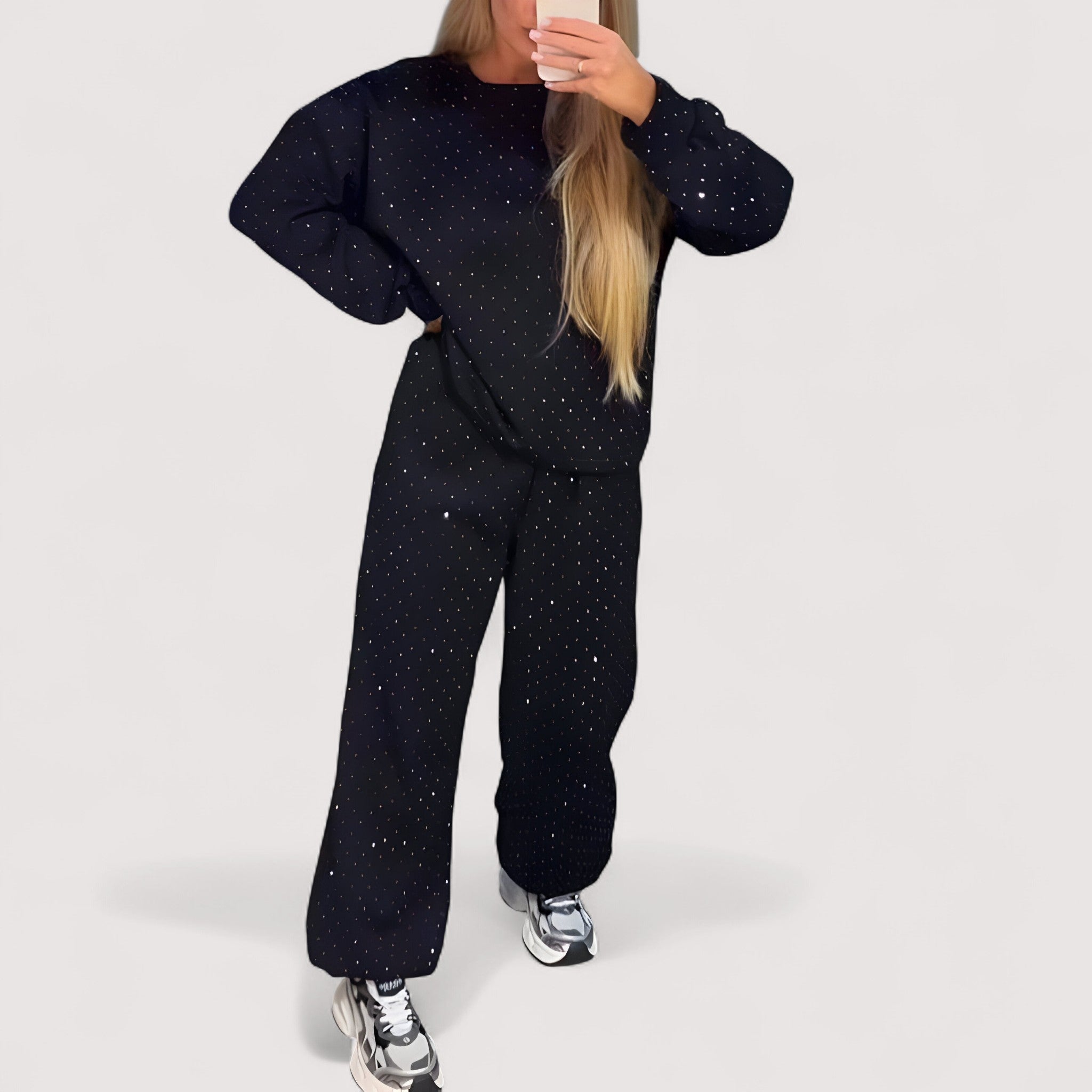 Zosia™ - Zestaw Casual z Błyskiem