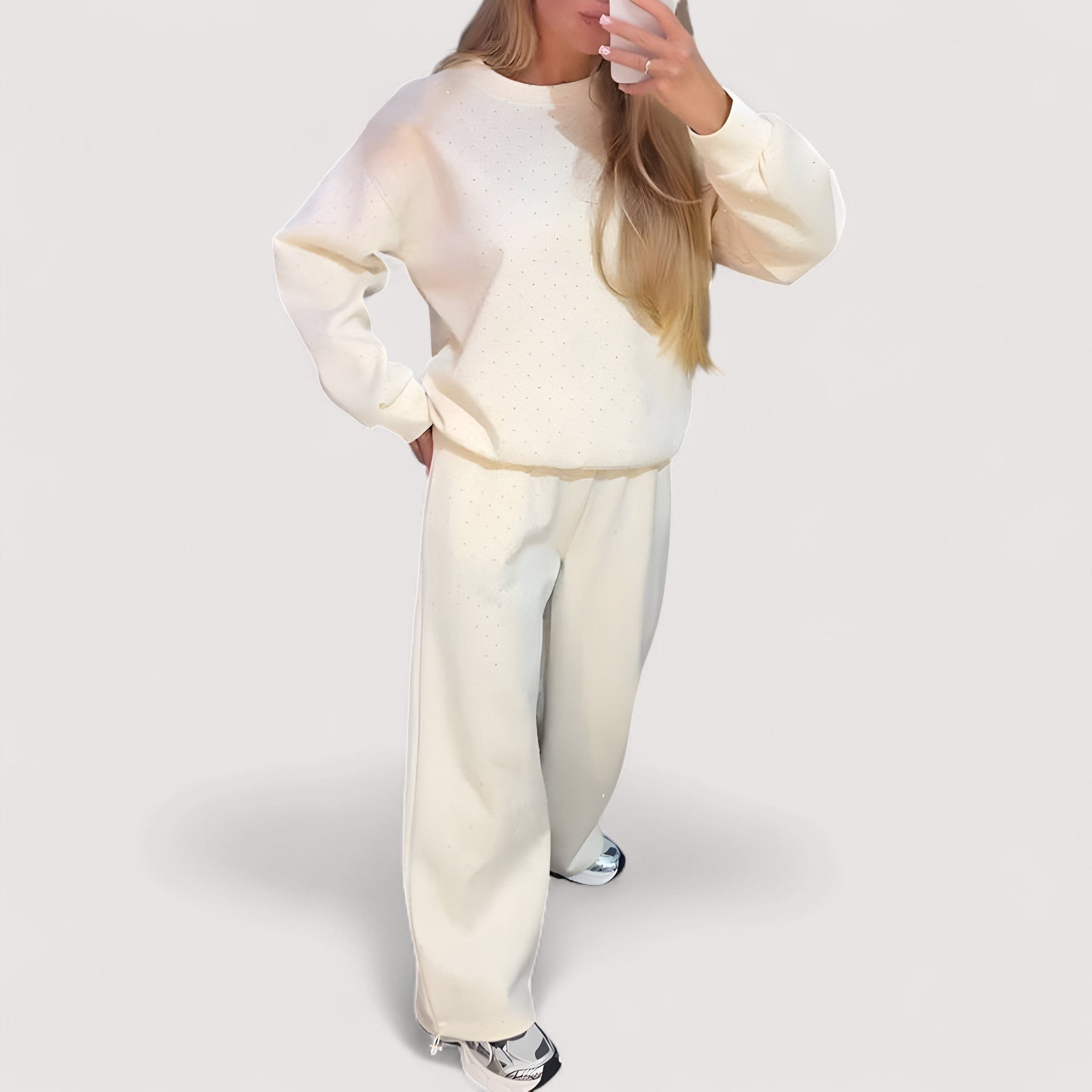 Zosia™ - Zestaw Casual z Błyskiem