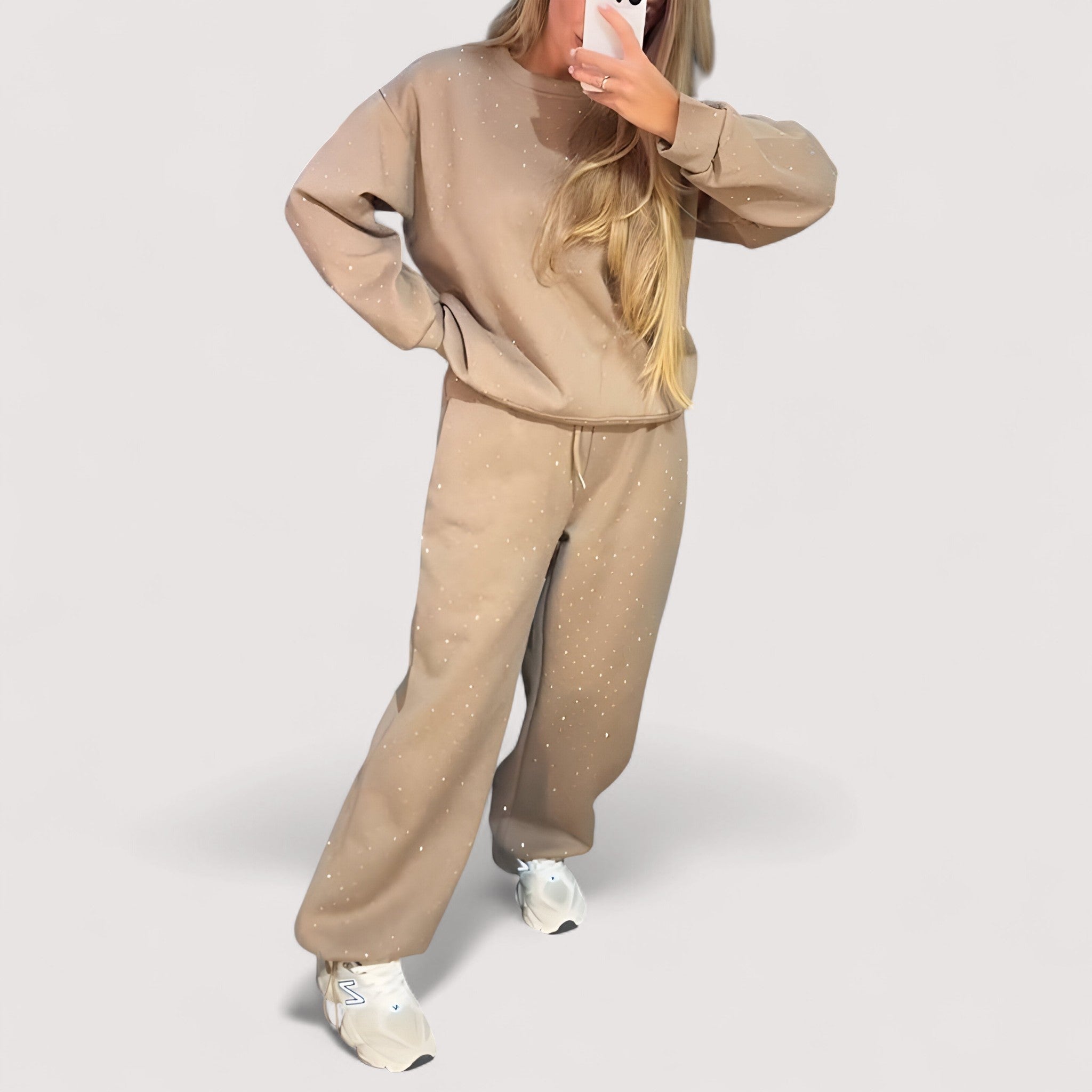 Zosia™ - Zestaw Casual z Błyskiem